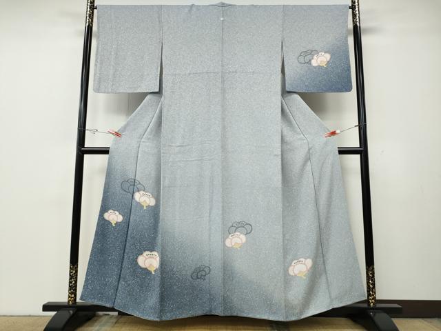 平和屋着物●訪問着 舞梅文 暈し染め 正絹 逸品 CABG5541ut