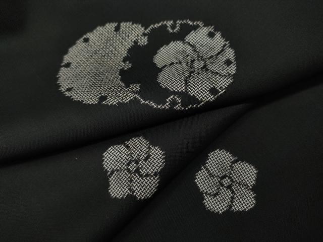 平和屋着物●本場大島紬 9マルキ 地空き 雪輪捻梅文 正絹 逸品 CABG5547ut