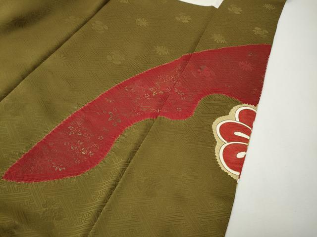 平和屋着物●豪華振袖 駒刺繍 絞り エ霞舞花文 金彩 正絹 逸品 CABG5555ut