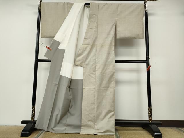 平和屋着物●綿薩摩 東郷織物謹製 手織 160亀甲 総詰め 木綿 逸品 CABG5560ut