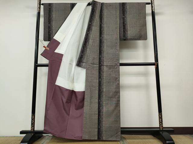 平和屋着物●本場大島紬 9マルキ 吉祥間道 正絹 逸品 CABG5573ut