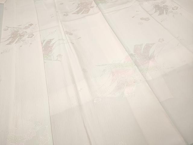 平和屋着物●長襦袢 袷 几帳花地紋 暈し染め 正絹 逸品 CABG5586ut
