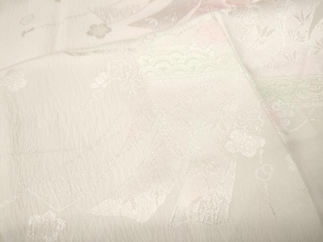 平和屋着物●長襦袢 袷 几帳花地紋 暈し染め 正絹 逸品 CABG5586ut