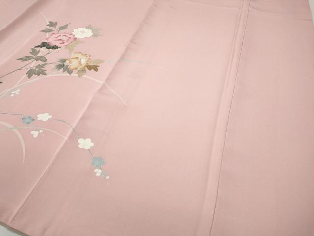 平和屋着物●訪問着 枝花文 暈し染め 金彩 正絹 逸品 CABG5587ut