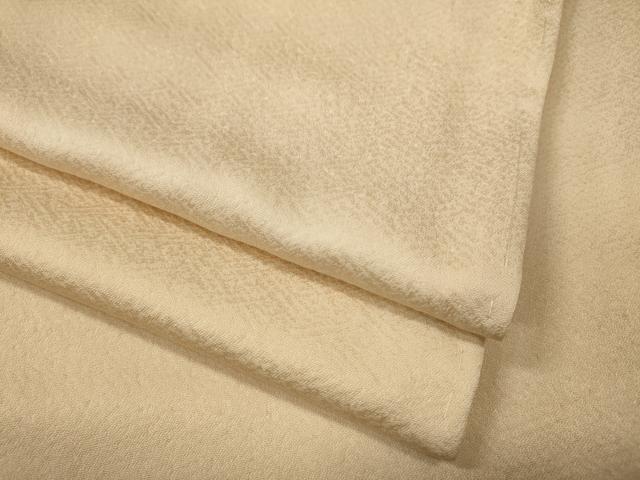 平和屋着物●上質な色無地 紗綾形地紋 肌色 正絹 逸品 CABG5599ut
