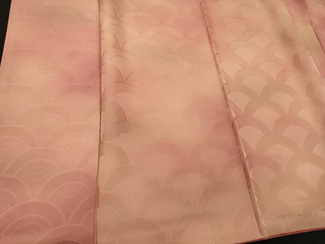 平和屋着物■上質な小紋 青海波地紋 暈し染め 正絹 逸品 CABG5601oy
