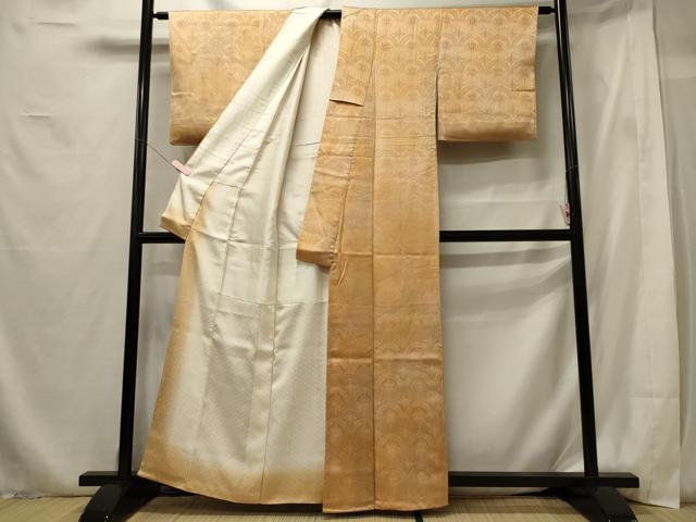 平和屋着物■上質な小紋 青海波正倉院花地紋 暈し染め 正絹 逸品 CABG5605oy