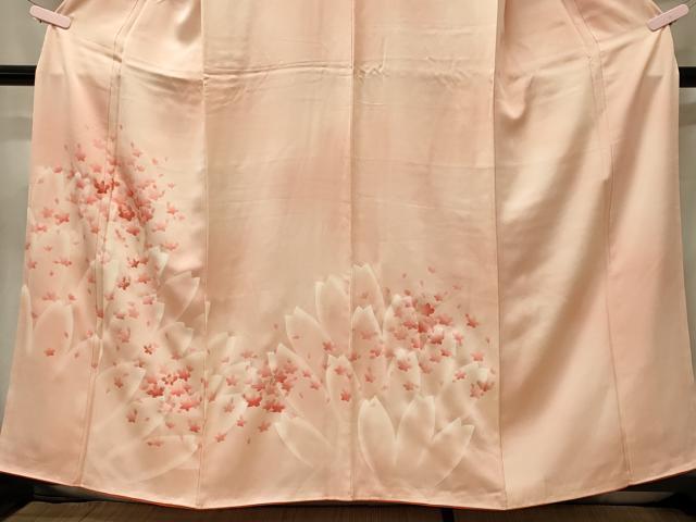 平和屋着物■訪問着 刺繍 舞花文 暈し染め 正絹 逸品 CABG5625oy