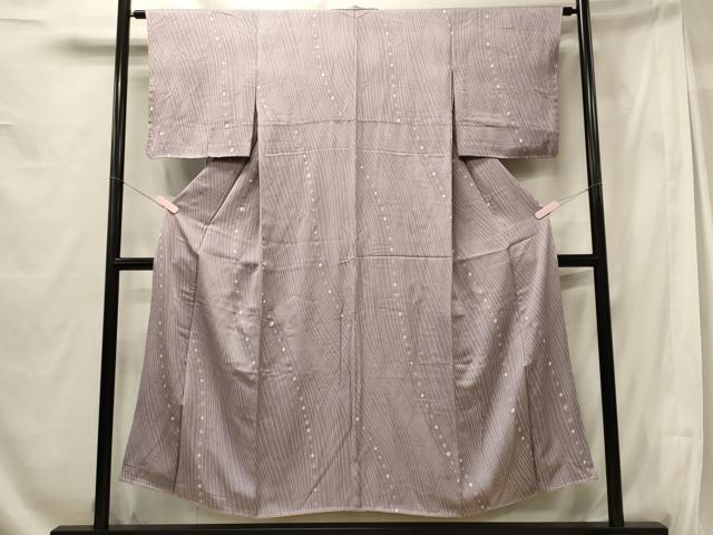 平和屋着物■上質な小紋 絞り 流線文 正絹 逸品 未使用 CABG5634oy