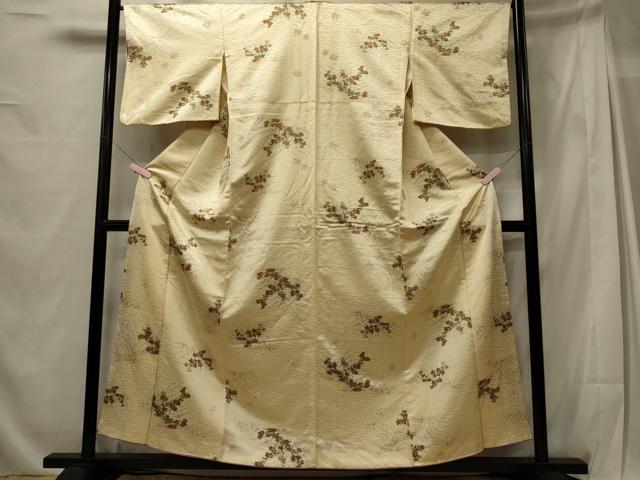 平和屋着物■上質な小紋 草花文 正絹 逸品 CABG5642oy