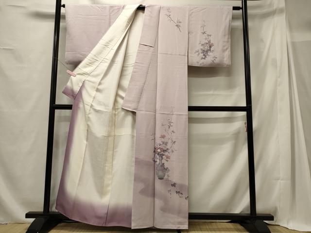 平和屋着物■訪問着 飾花文 暈し染め 正絹 逸品 CABG5680oy