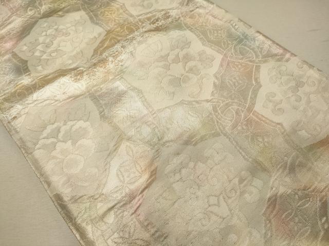 平和屋着物◎六通柄袋帯 花丸文 正絹 逸品 CABG5828oy