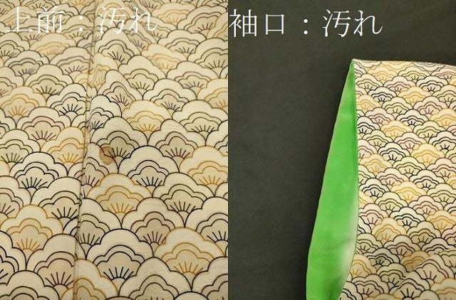 平和屋着物■上質な小紋 松青海波 正絹 逸品 CABG5890oy