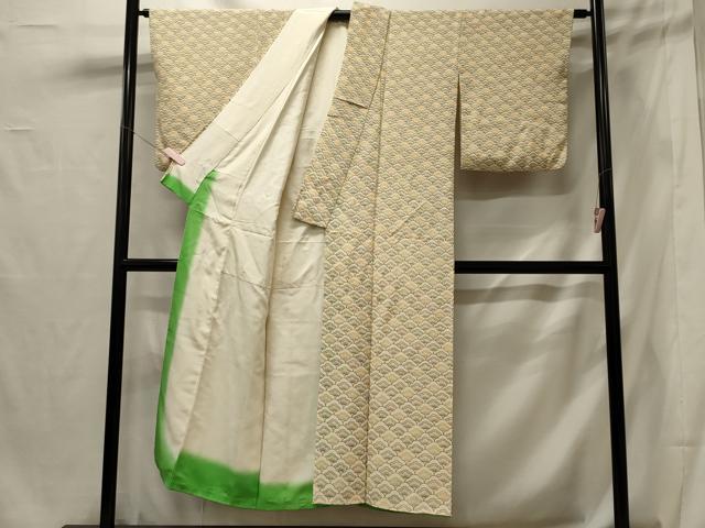 平和屋着物■上質な小紋 松青海波 正絹 逸品 CABG5890oy