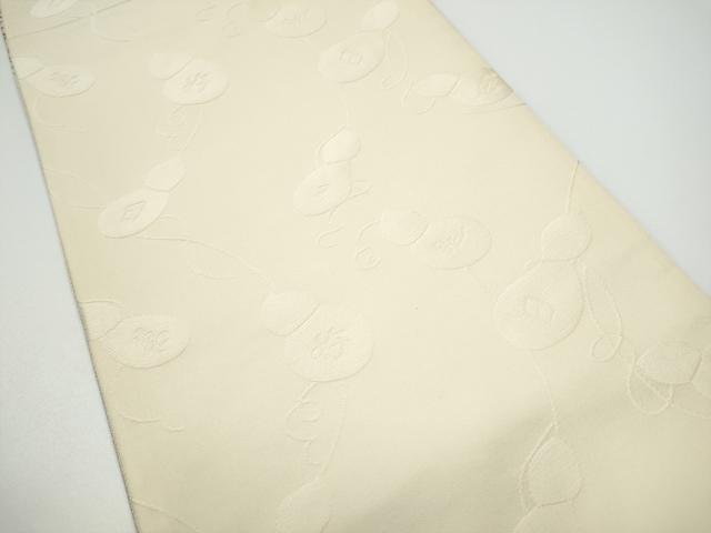 平和屋着物●六通柄袋帯 萬次郎 花唐草文 金銀糸 正絹 逸品 CABG6015hy