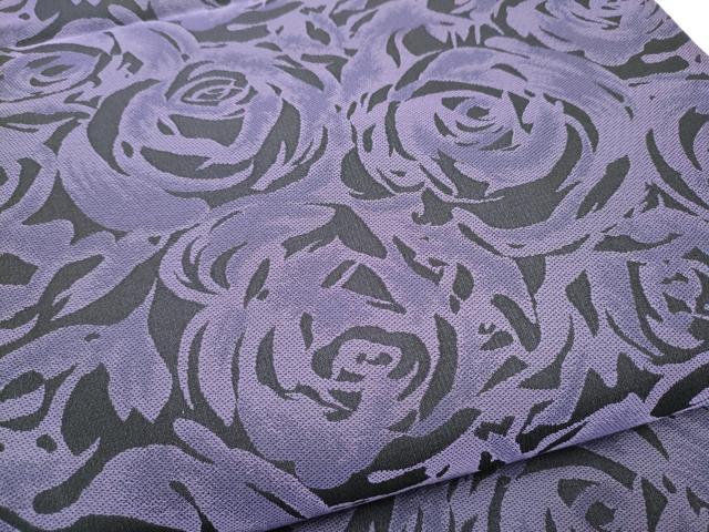 平和屋着物●両面 全通柄袋帯 薔薇 墨流し文様 正絹 逸品 CABG6022hy