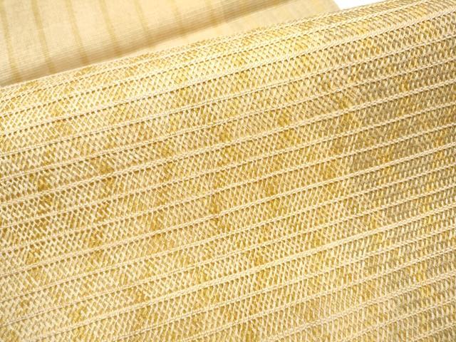 平和屋着物▽六通柄袋帯 スリーシーズン 春夏秋 組織 幾何学文様 金糸 健勝苑扱い 正絹 逸品 CABG6027hy