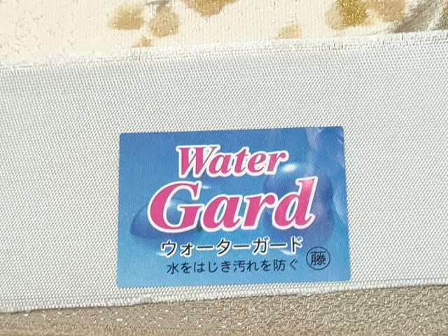 平和屋着物●渡辺空海子 太鼓柄袋帯 薔薇 銀通し地 反端付き 正絹 逸品 CABG6030hy