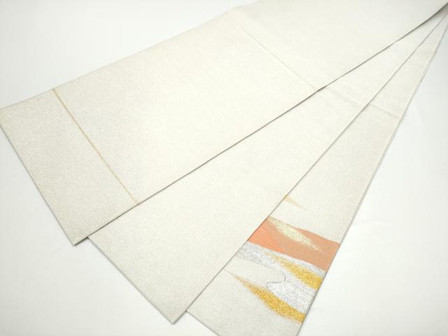 平和屋着物●太鼓柄袋帯 綴れ 霞文 金銀糸 正絹 逸品 CABG6048hy