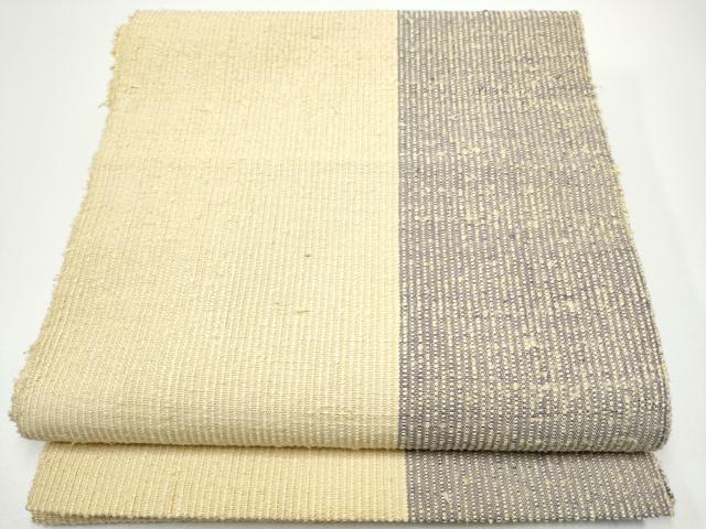 平和屋着物●八寸名古屋帯 紬地 霞文 正絹 逸品 CABG6099hy