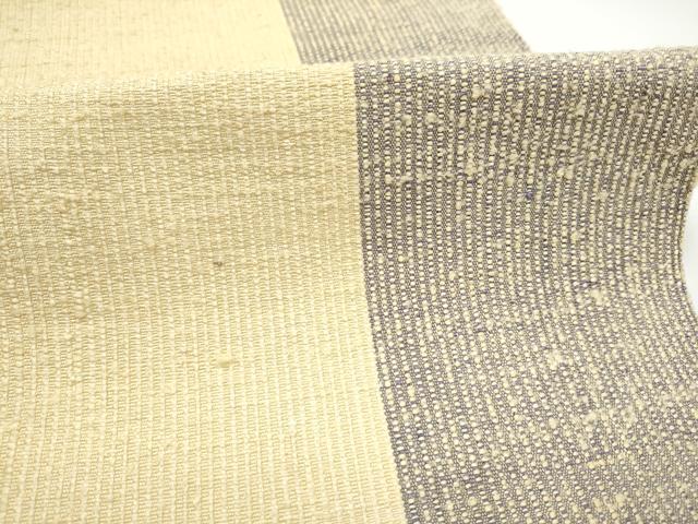 平和屋着物●八寸名古屋帯 紬地 霞文 正絹 逸品 CABG6099hy
