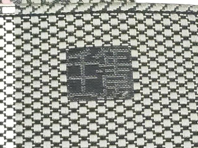平和屋着物●1897年創業 名門岡野 本場筑前博多織 千年工房 八寸名古屋帯 幾何学文様 岡野謹製 博多金ラベル 証紙 正絹 逸品 CABG6110hy