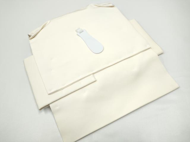 平和屋着物●塩瀬 つけ帯 ろうけつ染 舞梅文 正絹 逸品 CABG6141hy