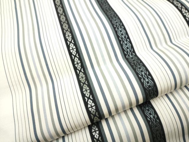 平和屋着物●本場筑前博多織 八寸名古屋帯 献上 博多金ラベル 原田織物謹製 証紙付き 正絹 逸品 CABG6233hy