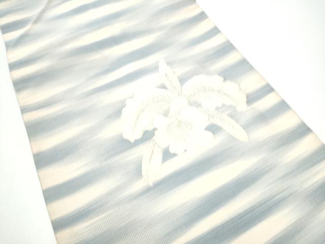 平和屋着物●爪掻き本綴れ 八寸名古屋帯 カトレア 金銀糸 正絹 逸品 CABG6241hy