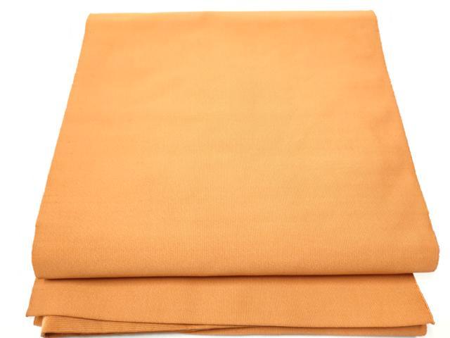平和屋着物●爪掻き本綴れ 八寸名古屋帯 色無地 黄茶色 正絹 逸品 CABG6251hy