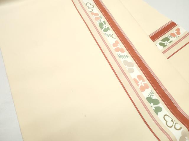 平和屋着物●塩瀬 九寸名古屋帯 舞花間道 正絹 逸品 CABG6253hy