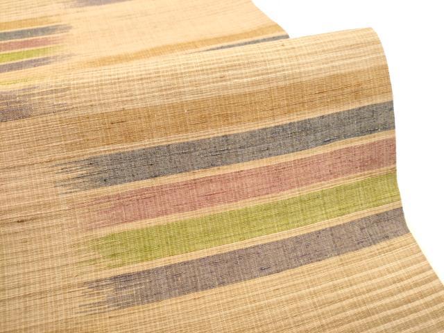 平和屋着物●六通柄袋帯 紬地 霞文 正絹 逸品 CABG6285hy