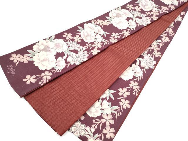 平和屋着物●両面 半幅帯 舞桜文 CABG6326hy