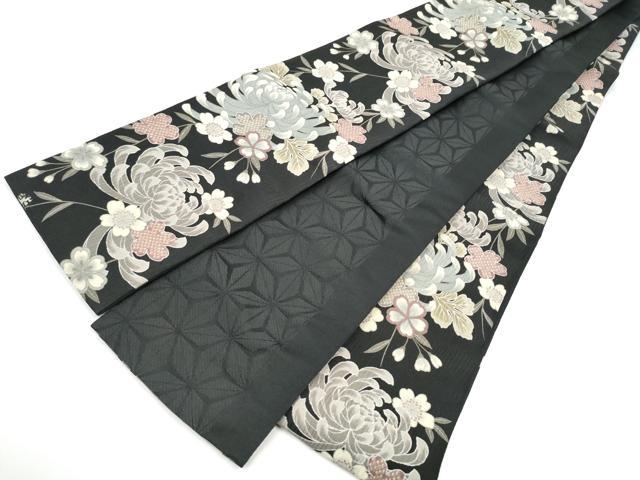 平和屋着物●両面 半幅帯 乱菊 舞桜文 CABG6329hy