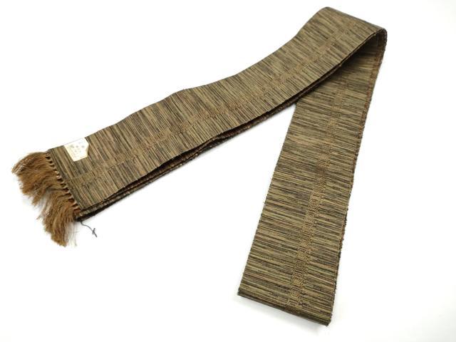 平和屋着物●男性 角帯 霞間道 正絹 逸品 CABG6344hy