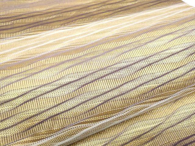 平和屋着物●ひなや工房 くむ・あむ・おる 伊豆蔵明彦 太鼓柄袋帯 霞文 金糸 正絹 逸品 CABG6352hy