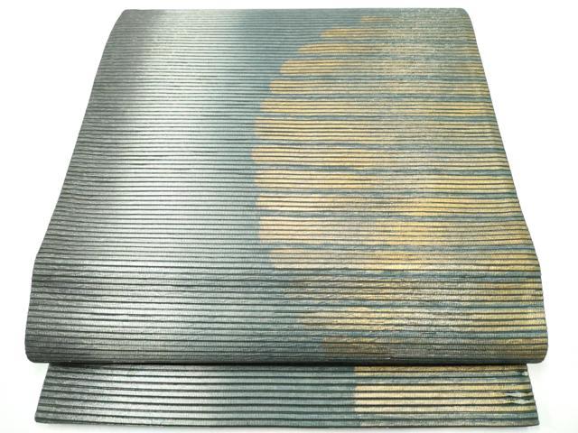 平和屋着物●六通柄袋帯 霞丸文 金彩 正絹 逸品 CABG6353hy