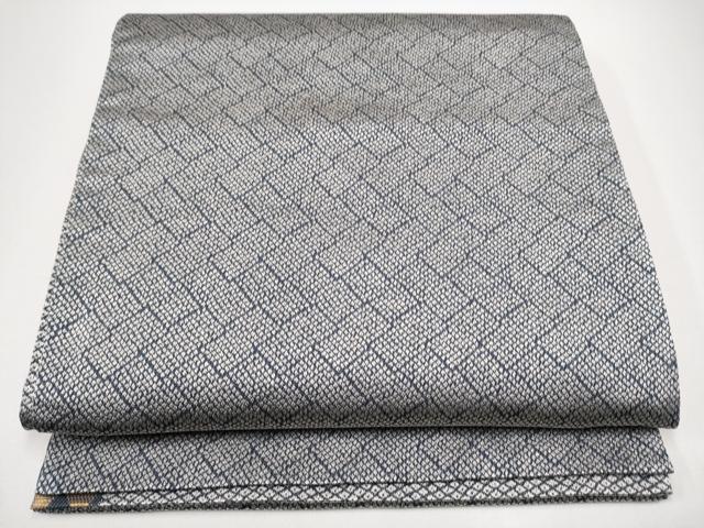 平和屋着物●六通柄袋帯 孔雀花文 金糸 正絹 逸品 CABG6359hy