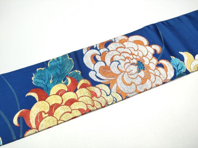 平和屋着物●アンティーク 大正ロマン 九寸名古屋帯 乱菊 金銀糸 正絹 逸品 CABG6389hy