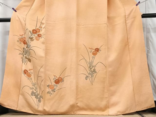 平和屋着物■訪問着 草花文 正絹 逸品 CABG6401xe
