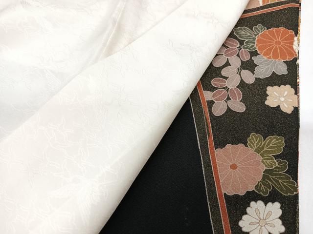 平和屋着物■豪華黒留袖 花鳥文 金彩 正絹 逸品 CABG6406xe