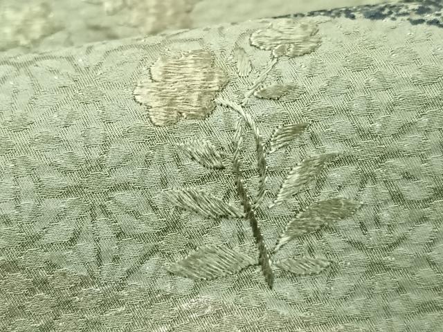 平和屋着物■訪問着 刺繍 草花文 正絹 逸品 未使用 CABG6421xe