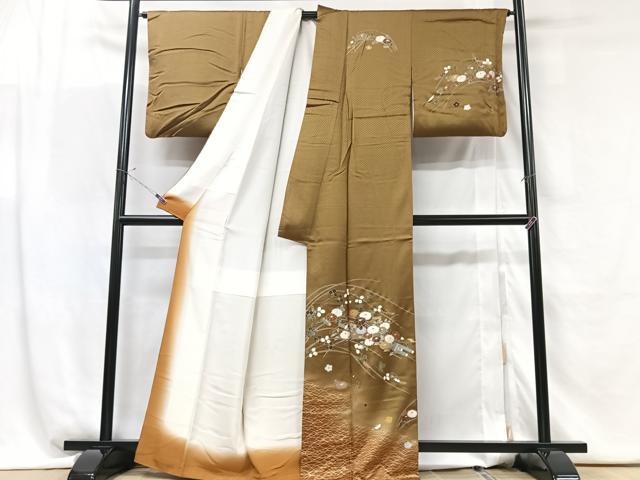 平和屋着物■訪問着 花筏文 暈し染め 正絹 逸品 CABG6428xe