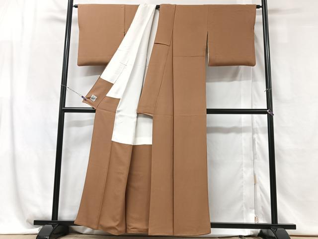 平和屋着物■上質な色無地 丁字染色 正絹 逸品 CABG6436xe
