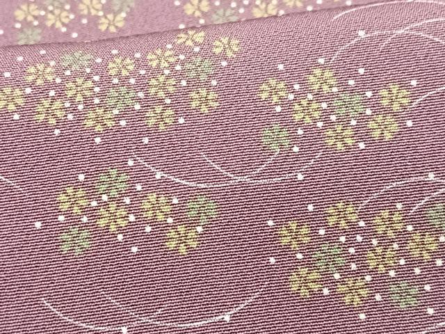 平和屋着物■上質な小紋 露芝花文 正絹 逸品 CABG6438xe