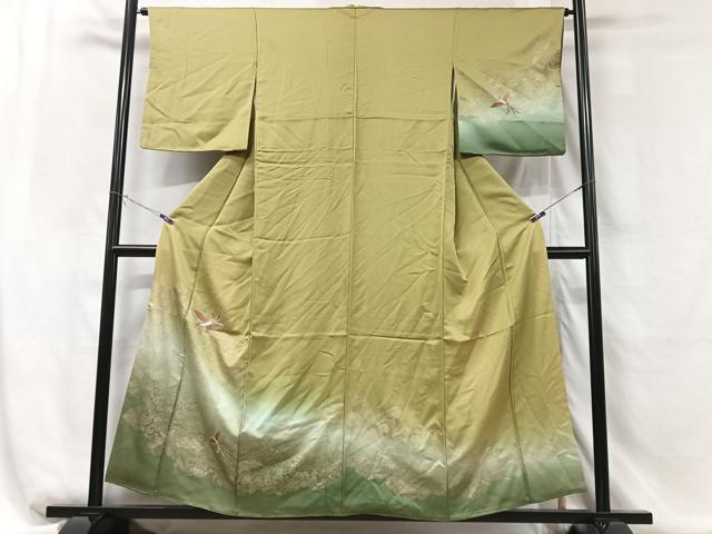 平和屋着物■訪問着 刺繍 鳳凰 暈し染め 鈴乃屋扱い 正絹 逸品 CABG6446xe