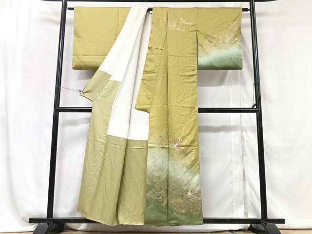 平和屋着物■訪問着 刺繍 鳳凰 暈し染め 鈴乃屋扱い 正絹 逸品 CABG6446xe
