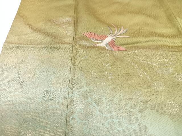 平和屋着物■訪問着 刺繍 鳳凰 暈し染め 鈴乃屋扱い 正絹 逸品 CABG6446xe