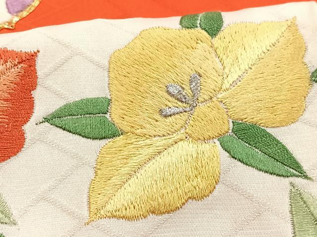 平和屋着物■豪華振袖 刺繍 花丸文 やまと誂製 正絹 逸品 CABG6447xe
