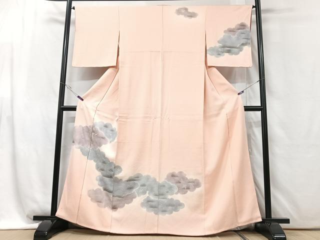 平和屋着物■訪問着 雲取り文 暈し染め 正絹 逸品 CABG6457xe